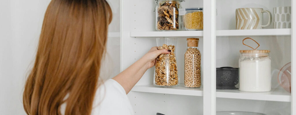 clean and organized cabinets
