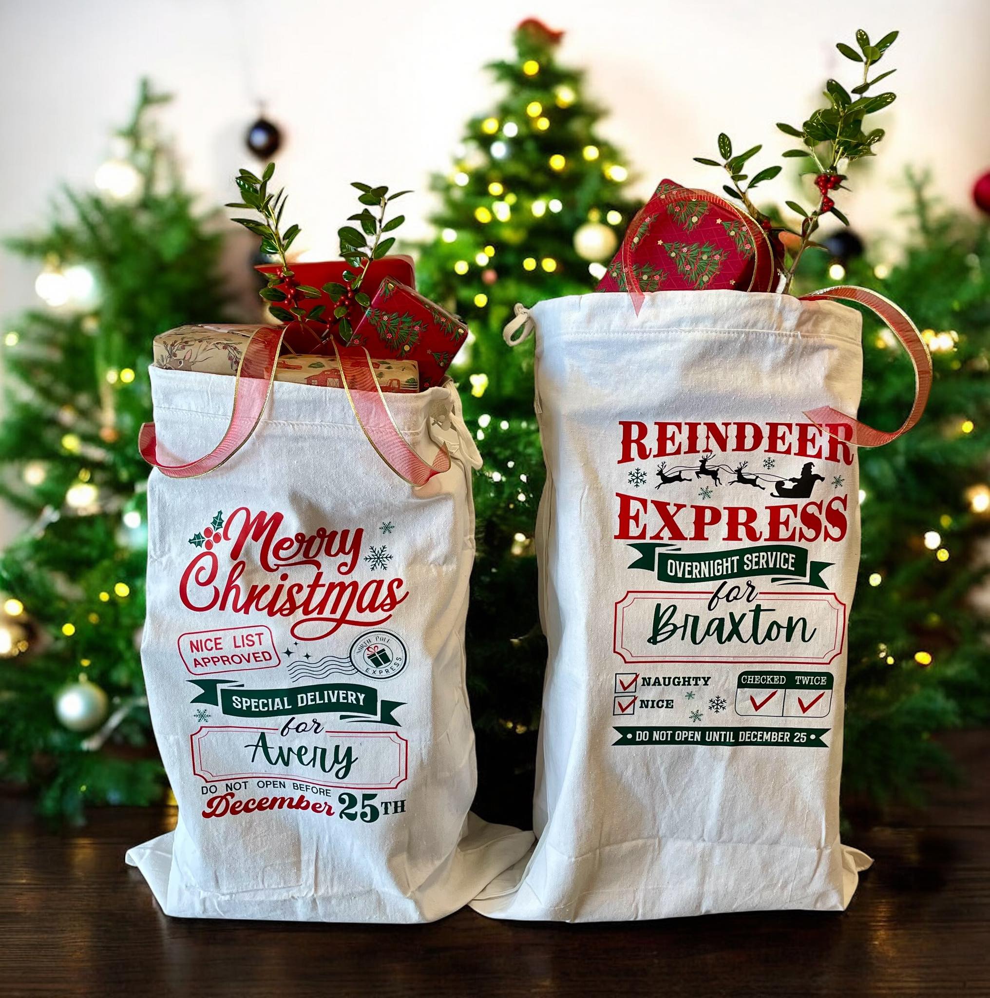 Custom Santa Bags